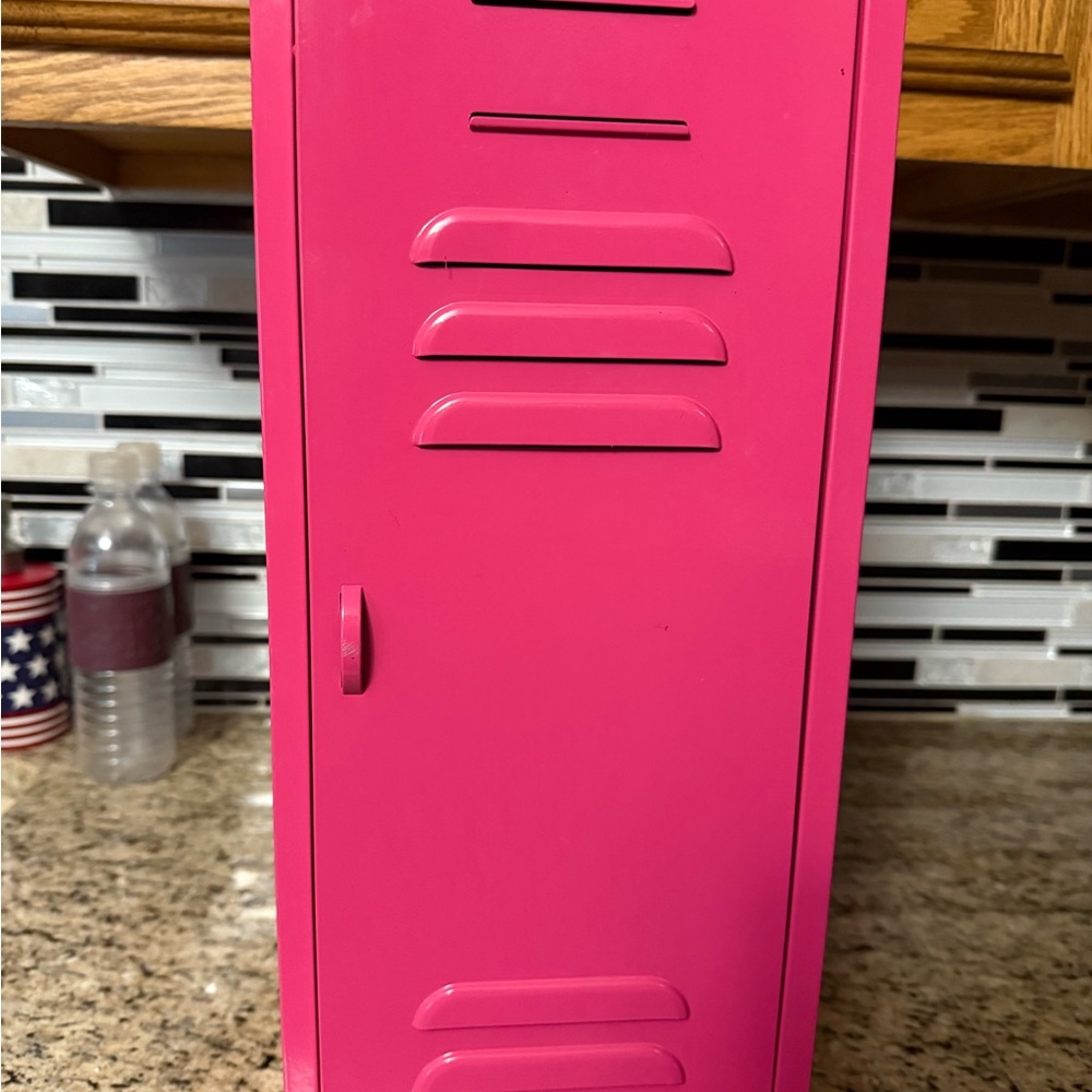 Pink Metal Storage Locker